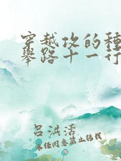 穿越攻的种田科举路十一行