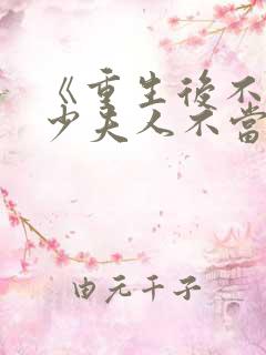 《重生后不爱了少夫人不当了》