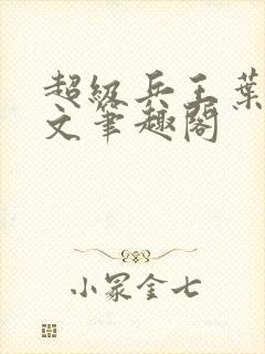 超级兵王叶谦全文笔趣阁