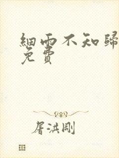 细雨不知归漫画免费