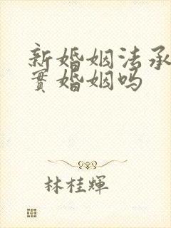 新婚姻法承认事实婚姻吗