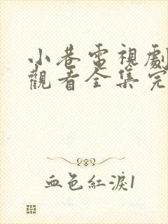 小巷电视剧免费观看全集完整版高清