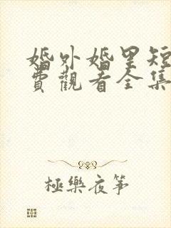 婚外婚里短剧免费观看全集完整