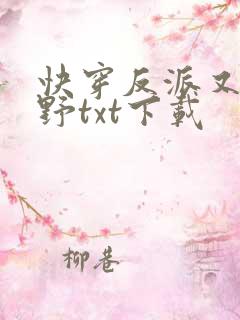 快穿反派又甜又野txt下载