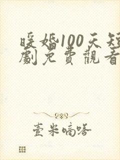 暖婚100天短剧免费观看