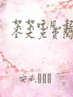 絮絮晚风起小说全文免费阅读