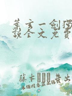 叶玄一剑独尊小说全文免费阅读