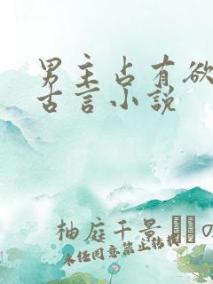 男主占有欲强的古言小说