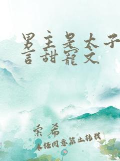 男主是太子的古言甜宠文