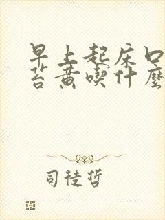 早上起床口苦舌苔黄吃什么药