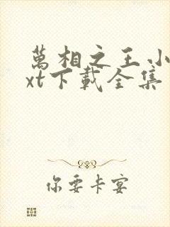 万相之王小说txt下载全集