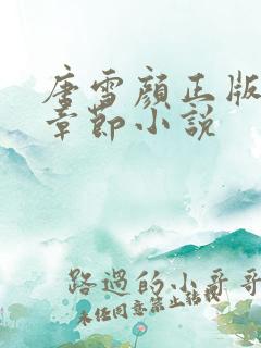 唐雪颜正版最新章节小说