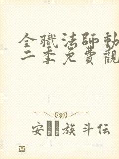 全职法师动漫第二季免费观看完整版在线观看