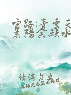 官路:青云天骄叶阳余秋水免费阅读