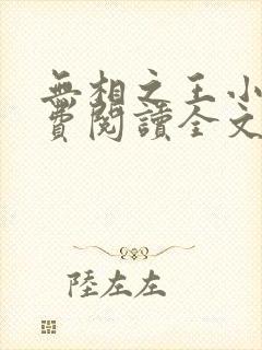 无相之王小说免费阅读全文最新