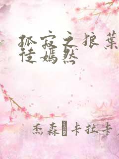 孤寂之狼叶凡司徒嫣然