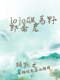 jojo飙马野郎乔尼