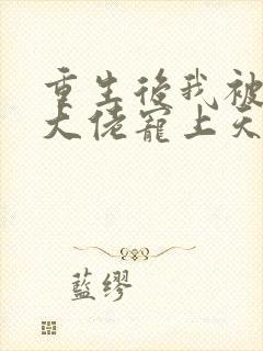 重生后我被病娇大佬宠上天txt