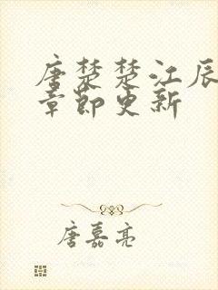 唐楚楚江辰最新章节更新