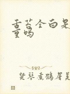 舌苔全白是湿气重吗