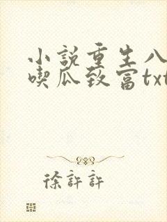 小说重生八零靠吃瓜致富txt