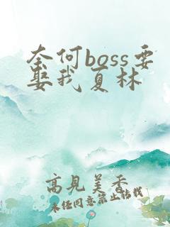 奈何boss要娶我夏林