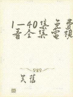 1—40集免费看全集电视剧