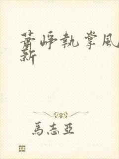 萧峥执掌风云最新