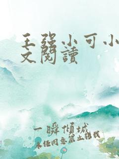 王强小可小说全文阅读