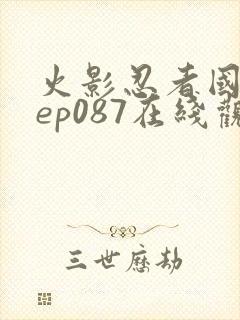 火影忍者国语版ep087在线观看