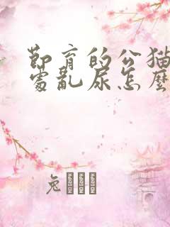 节育的公猫还到处乱尿怎么办