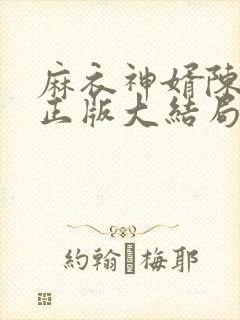 麻衣神婿陈黄皮正版大结局