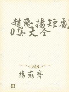 赵飞扬短剧100集大全