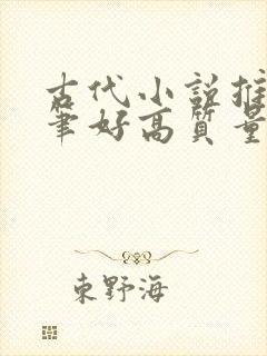 古代小说推荐文笔好高质量