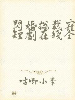 闪婚总裁宠上天短剧在线全集免费