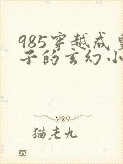 985穿越成皇子的玄幻小说