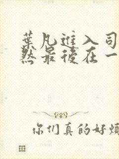 叶凡进入司徒嫣然最后在一起了吗