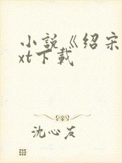 小说《绍宋》txt下载