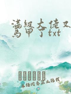 满级大佬又被拆马甲了txt