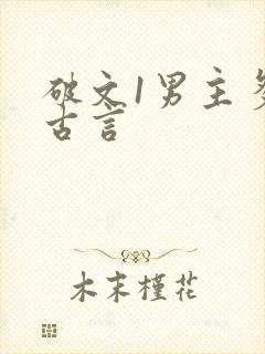 破文1男主多女古言