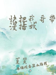 快把我哥带走动漫播放
