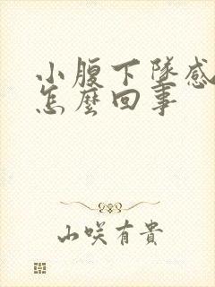 小腹下坠感尿频怎么回事