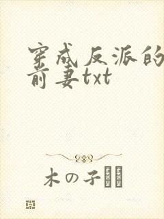 穿成反派的炮灰前妻txt