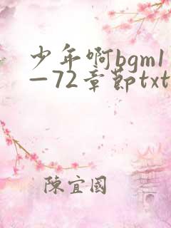 少年啊bgm1—72章节txt