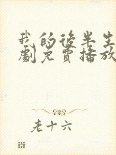 我的后半生电视剧免费播放