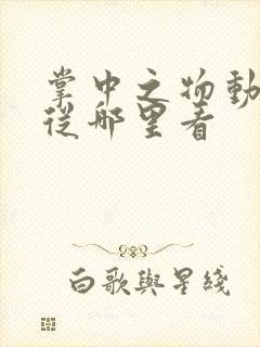 掌中之物动态漫从哪里看