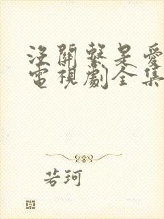 没关系是爱情啊电视剧全集免费观看完整版