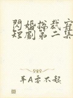 闪婚总裁宠上天短剧第二集在线观看