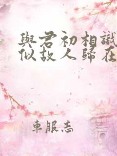 与君初相识·恰似故人归在线看