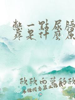 憋一点尿膀胱就疼是什么原因